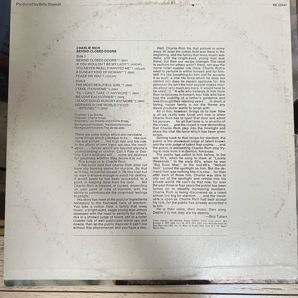 Charlie Rich Behind Closed Doors - Picture 8 of 8